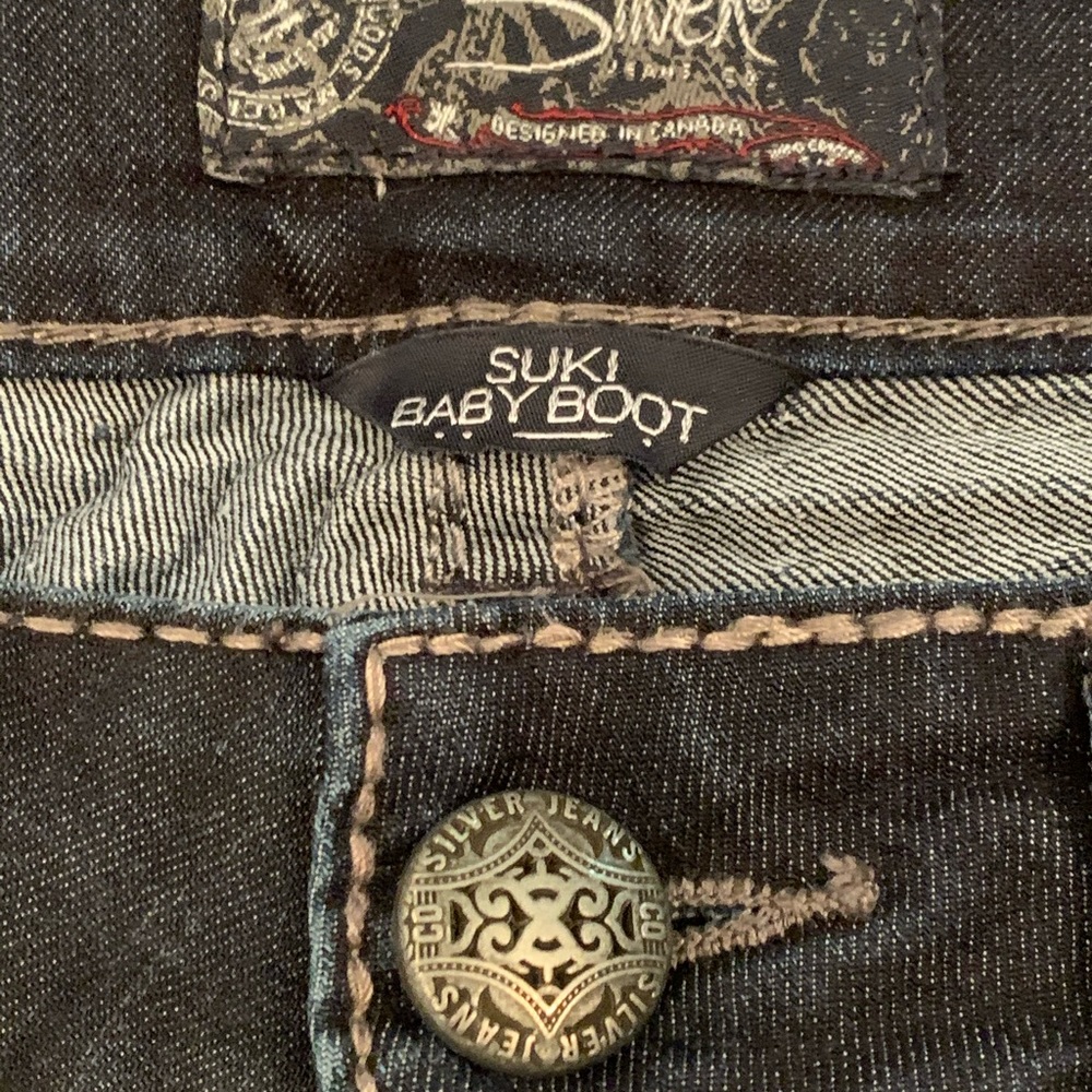 Silver Suki Baby Boot Slim Cut Jeans - Picture 6 of 7